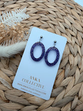 Load image into Gallery viewer, Ruby Dangle Glitter Earrings
