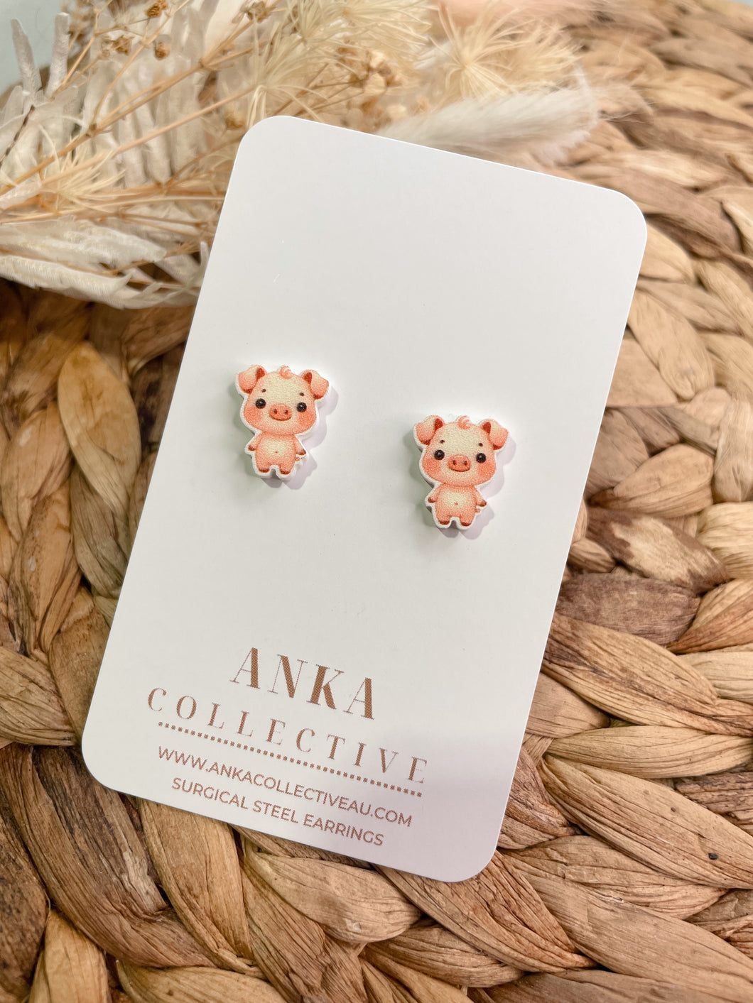 Piggy Stud Earrings