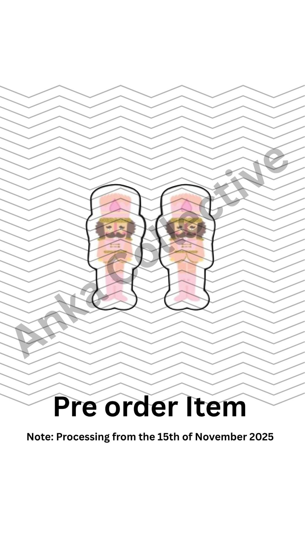 Pink Nutcracker Stud Earrings