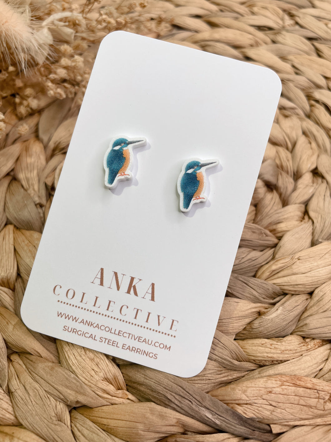 King Fisher Stud Earrings