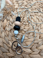 Black Arch Beaded Lanyard