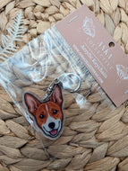 Basenji Dog Keychain