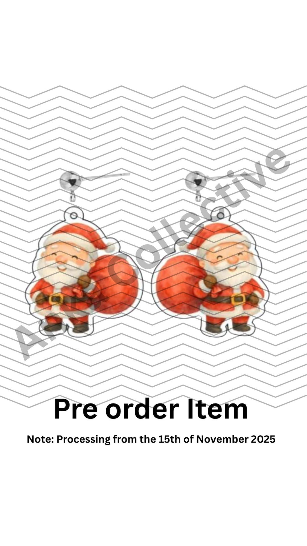 Santa Sack Dangle Earrings