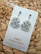 Blueberry Bush Dangle Earrings
