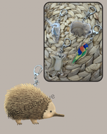 Echidna Keychain