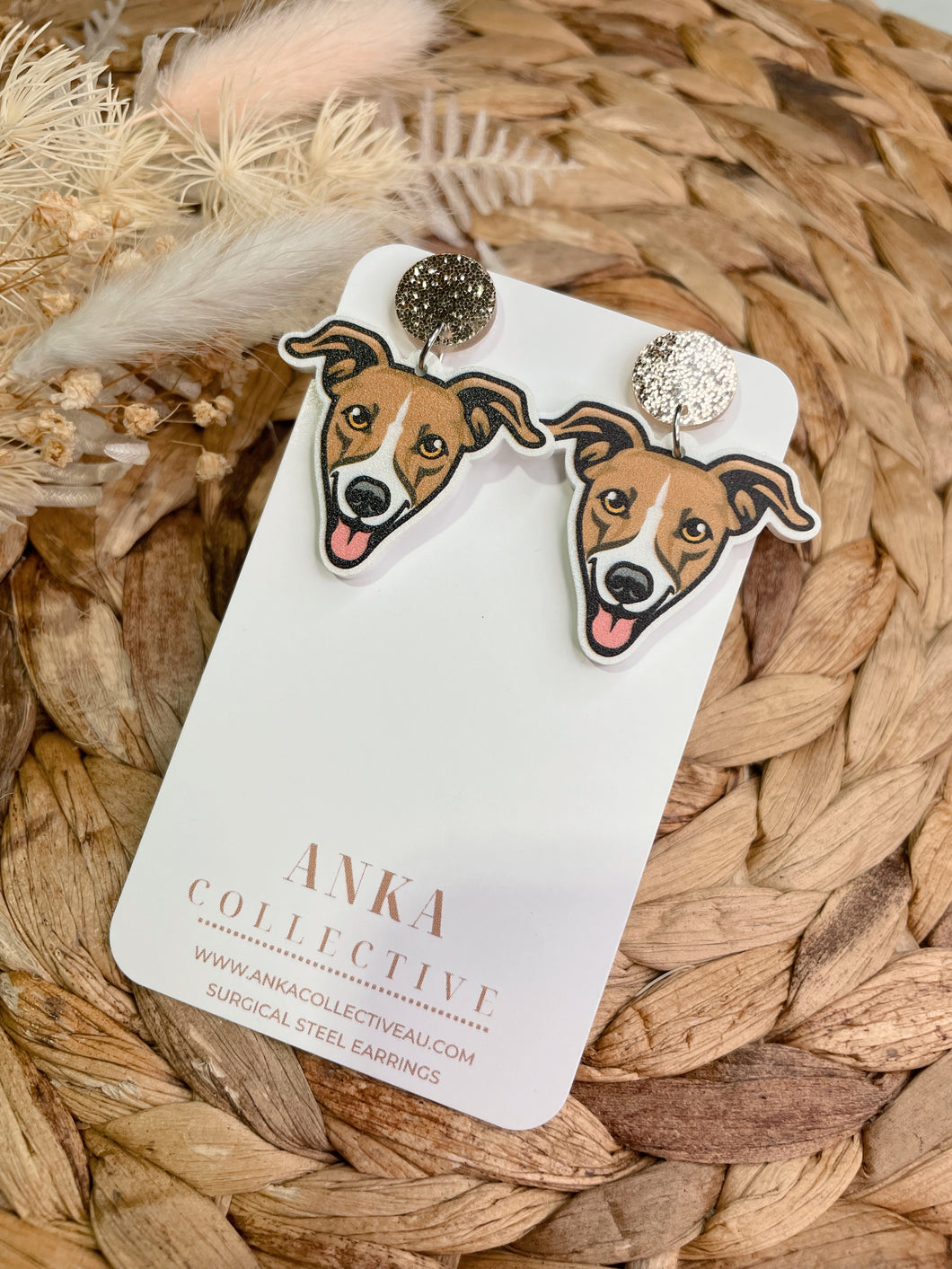 Italian Greyhound Dangle Earrings