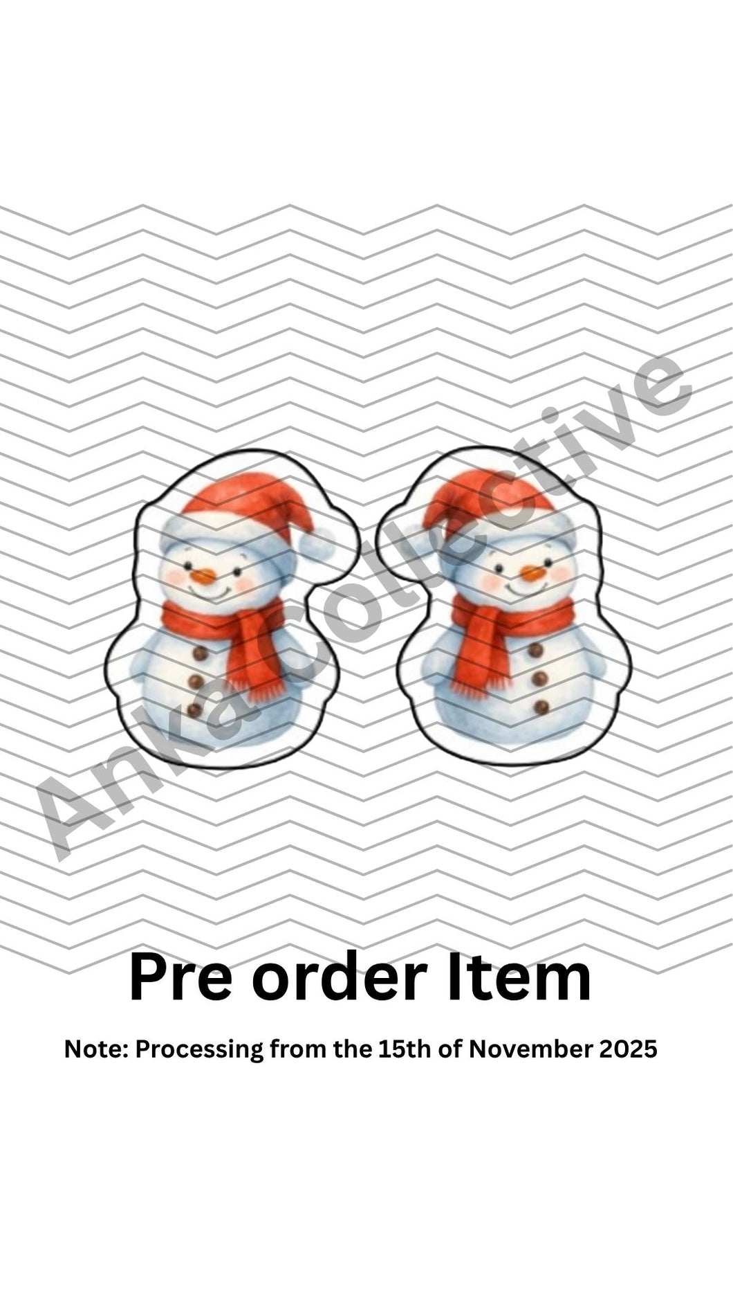 Snowman Stud Earrings