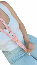 Load image into Gallery viewer, Peachy Bee Fabric Lanyard
