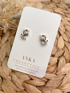 Zebra Stud Earrings