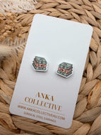 Books Stud Earrings
