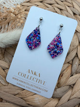 Load image into Gallery viewer, Havana Dangle Glitter Earrings
