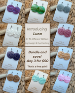 Luna Dangle Glitter Earrings