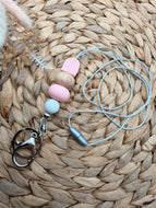 Pink Arch Beaded Lanyard