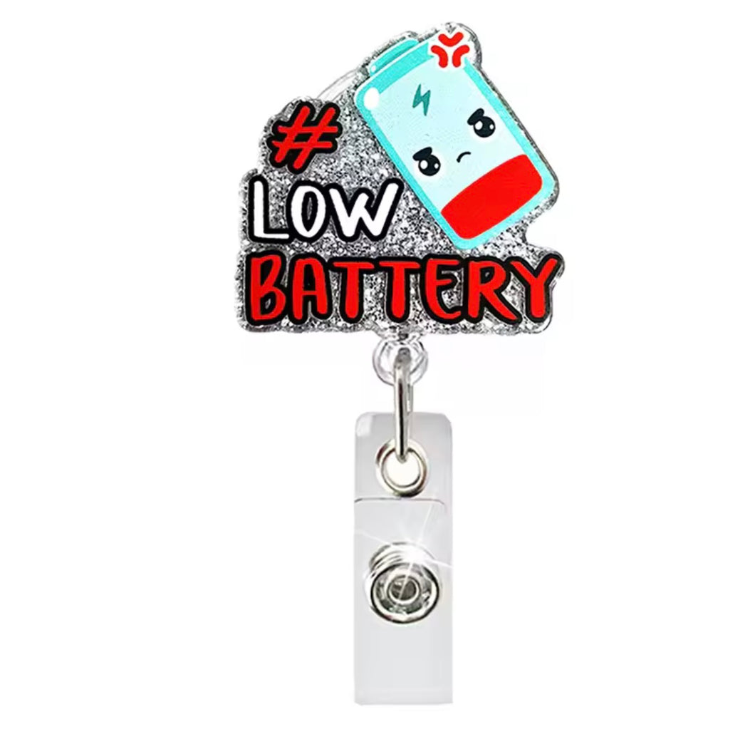 Low Battery Badge Reel