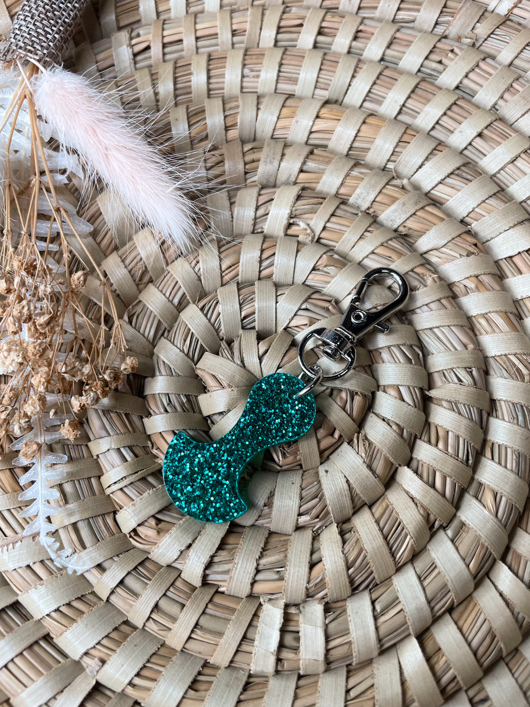 Emerald Glitter Trolley Token