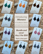 Monaco Dangle Glitter Earrings
