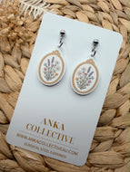 Wild Flowers Frame Dangle Earrings
