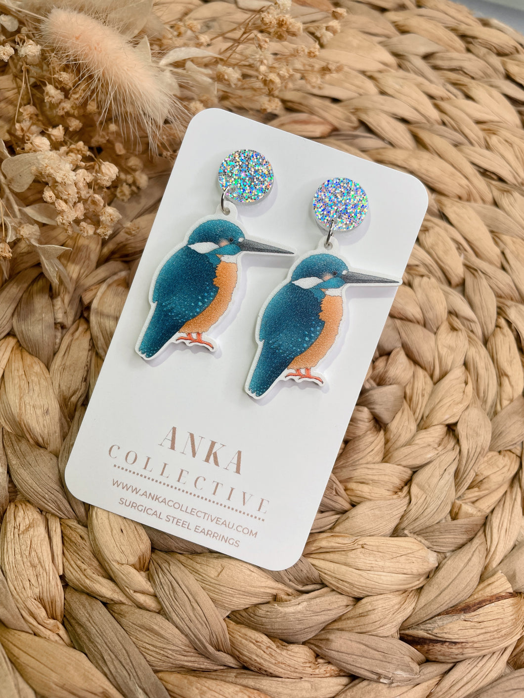 King Fisher Dangle Earrings