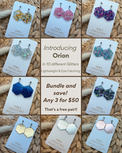 Load image into Gallery viewer, Orion Dangle Glitter Earrings
