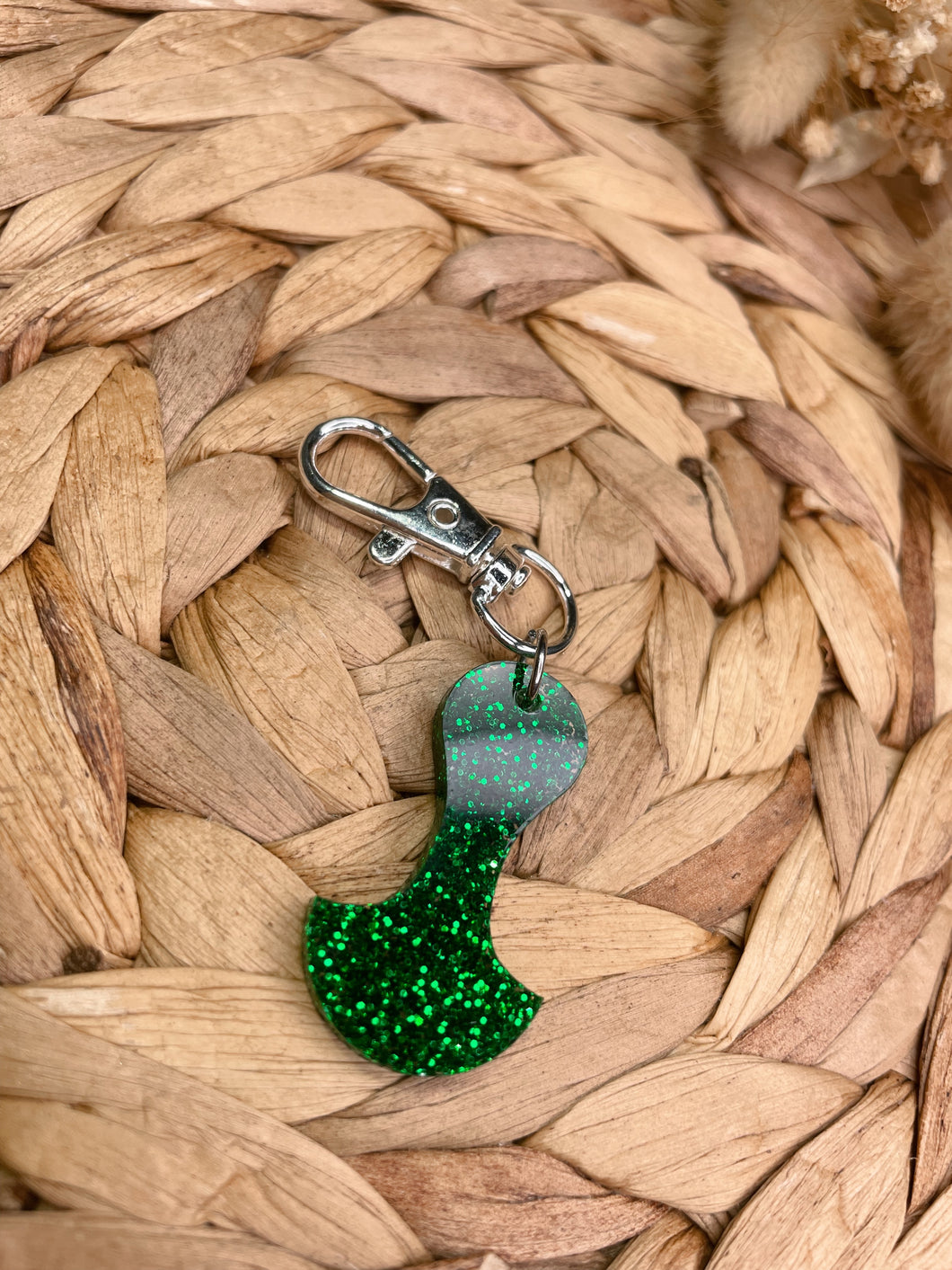 Dark Green Glitter Trolley Tokens