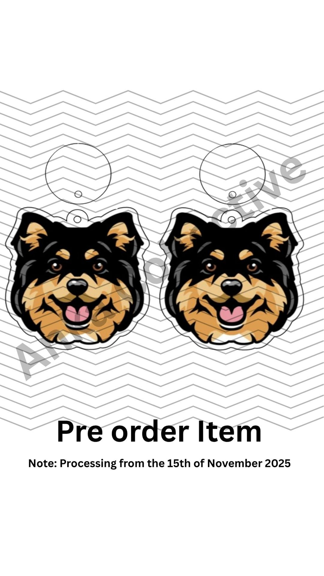 Finnish Lapphund Dangle Earrings