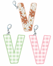 Load image into Gallery viewer, Letter “V” Keychain
