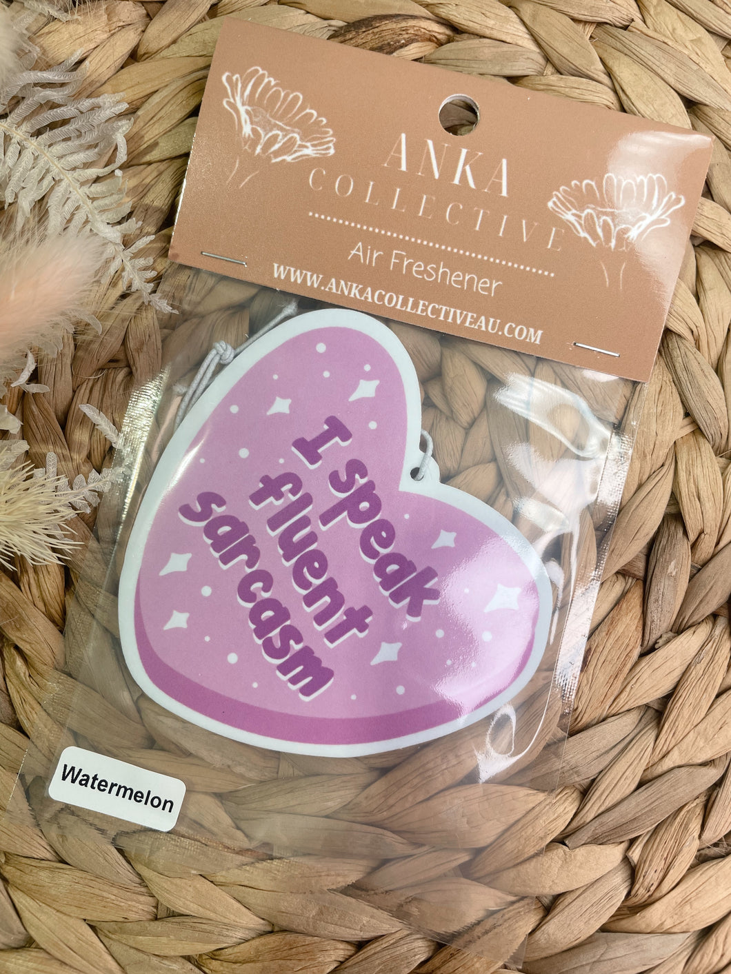 Fluent Sarcasm Heart Air Freshener