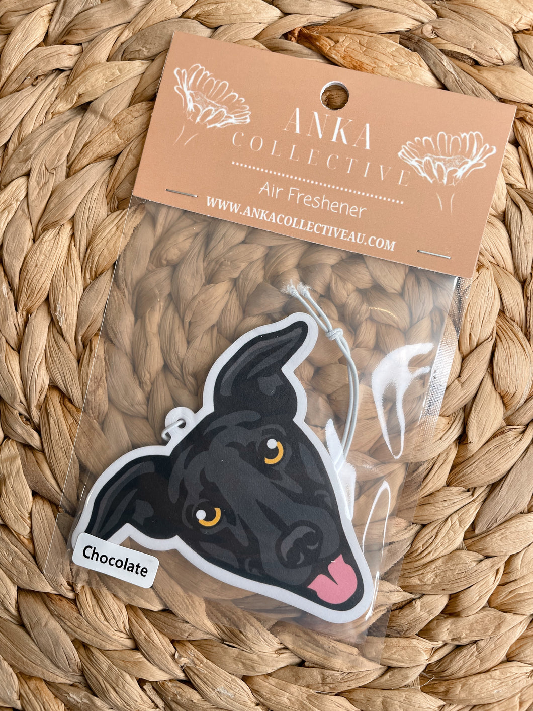 Greyhound Black Air Freshener