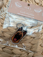 Belgian Shepherd Malinois Dog Keychain