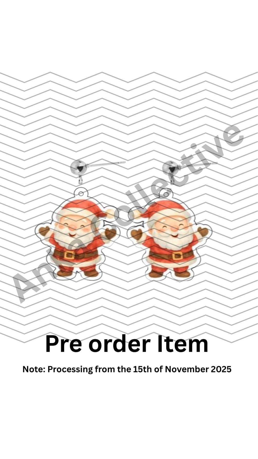 Cheerful Santa Dangle Earrings