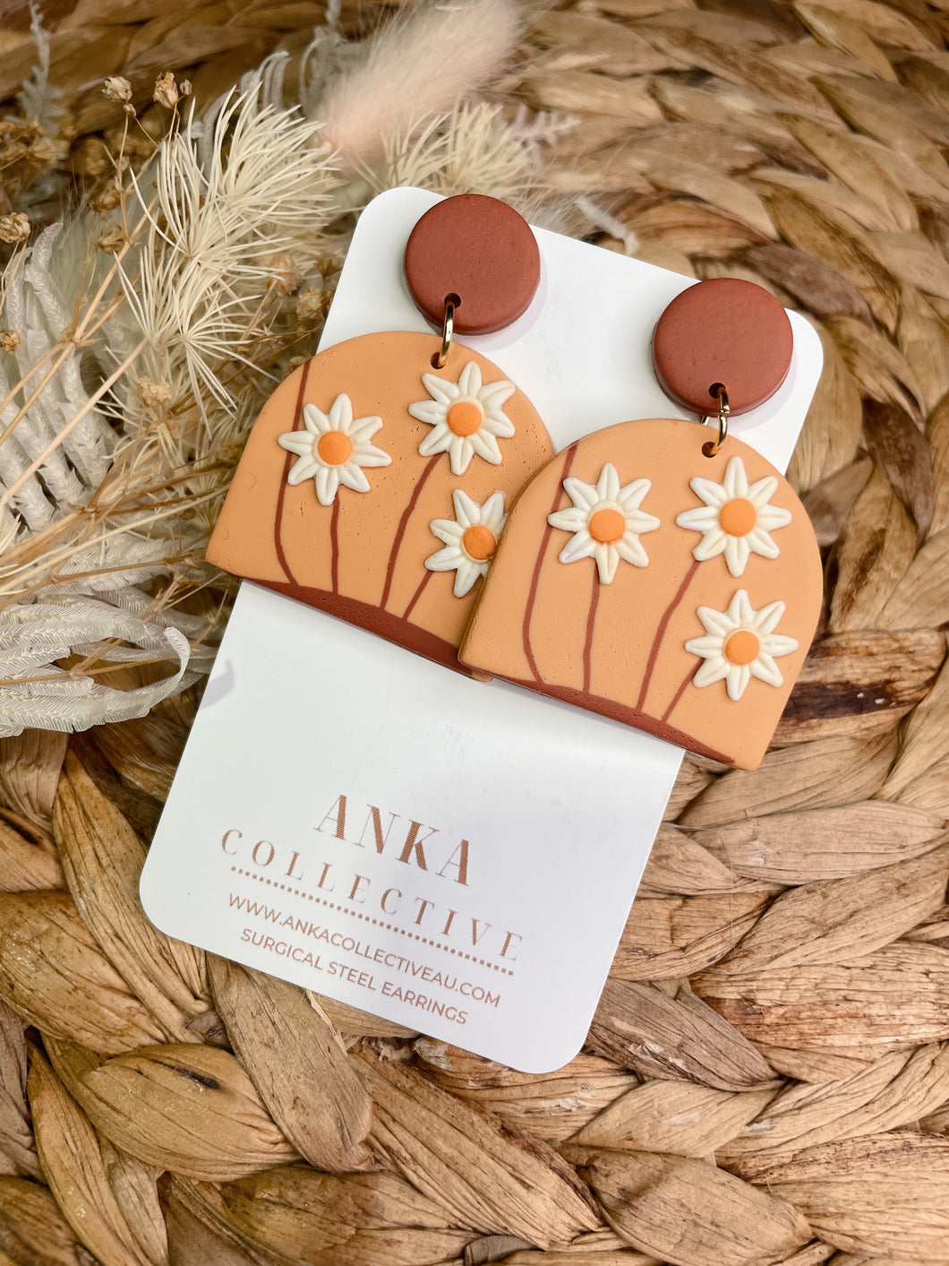 Sunset Field Statement Earrings