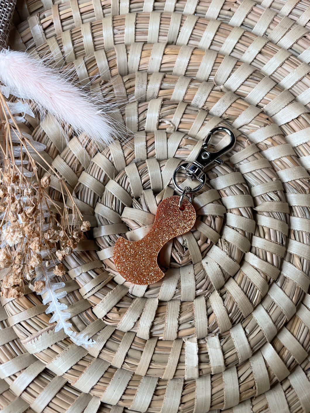 Orange Glitter Trolley Token