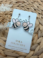 Buzzing Bee Dangle Earrings