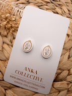 Lillies Frame Stud Earrings