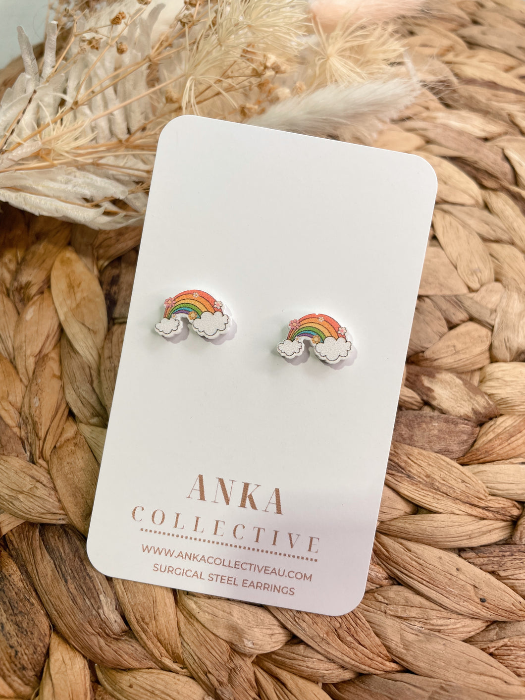 Rainbow Stud Earrings