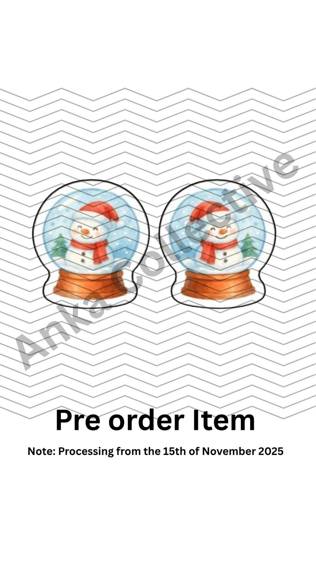 Snowglobe Stud Earrings