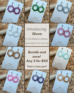 Nova Dangle Glitter Earrings