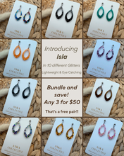 Load image into Gallery viewer, Isla Dangle Glitter Earrings
