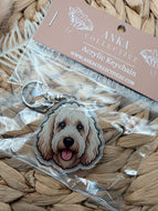 Labradoodle Dog Keychain