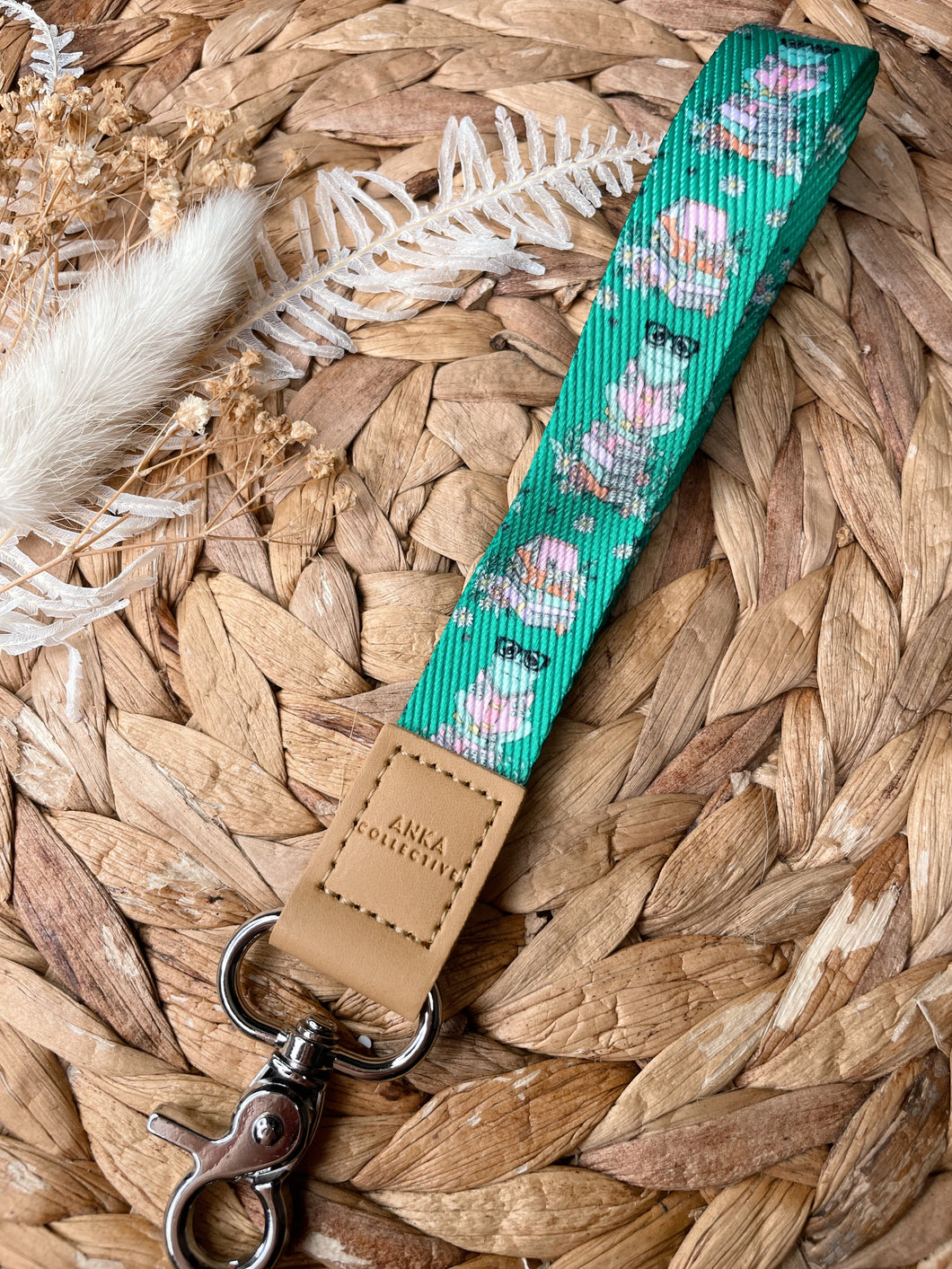 Bookish Frog Wristlet