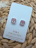 Strawberry Jam Stud Earrings