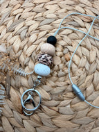 Leopard Beaded Lanyard