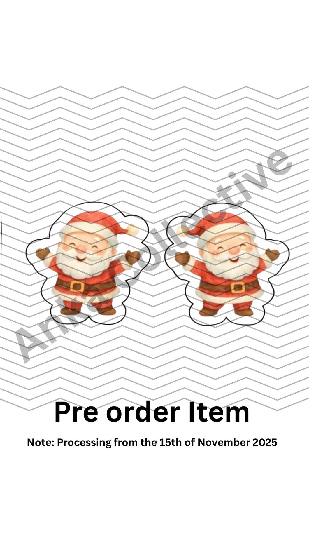 Cheerful Santa Stud Earrings