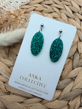 Load image into Gallery viewer, Riviera Dangle Glitter Earrings
