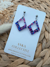 Load image into Gallery viewer, Luxor Dangle Glitter Earrings
