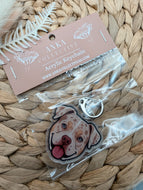Pocket Bully Dog Keychain