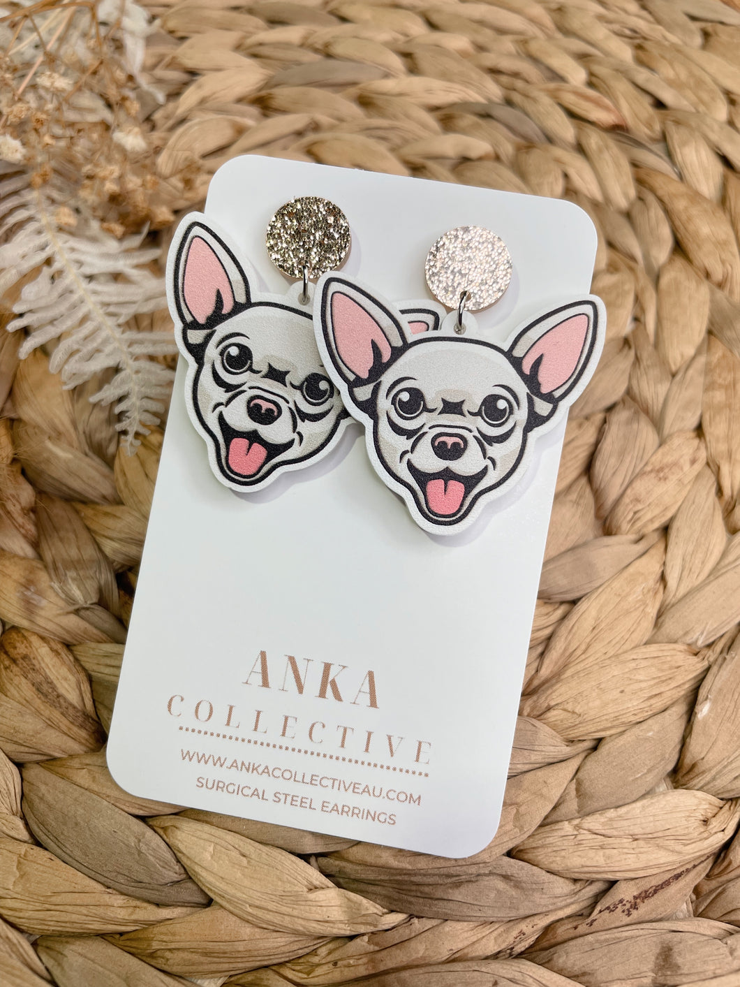 Chihuahua Dangle Earrings