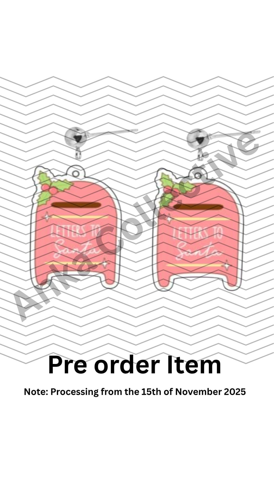 Letters to Santa Dangle Earrings