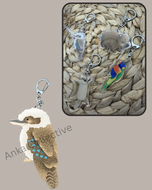 Kookaburra Keychain