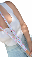 Coffee & Donuts Fabric Lanyard